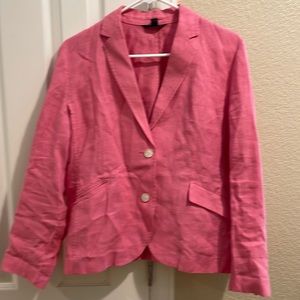 Lands End Linen pink blazer